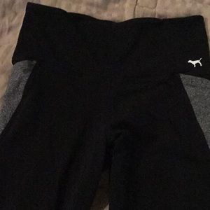 PINK Leggings with pockets and criss cross ankles